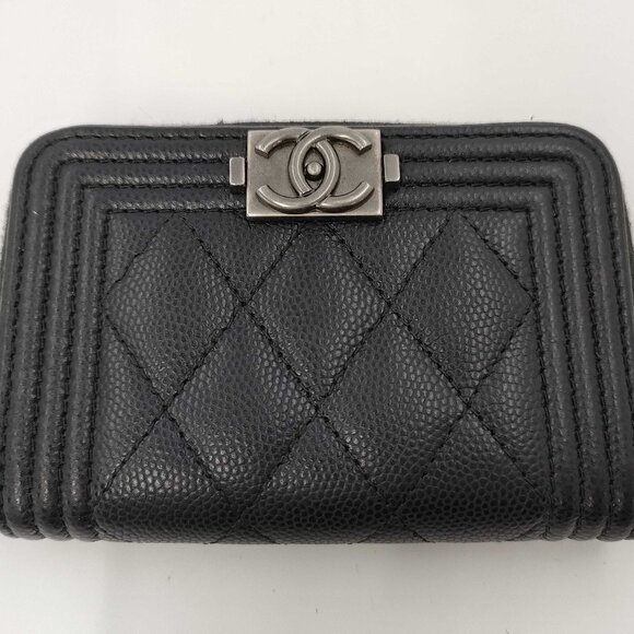 Chanel Boy Coin card wallet caviar black - Picture 1 of 6